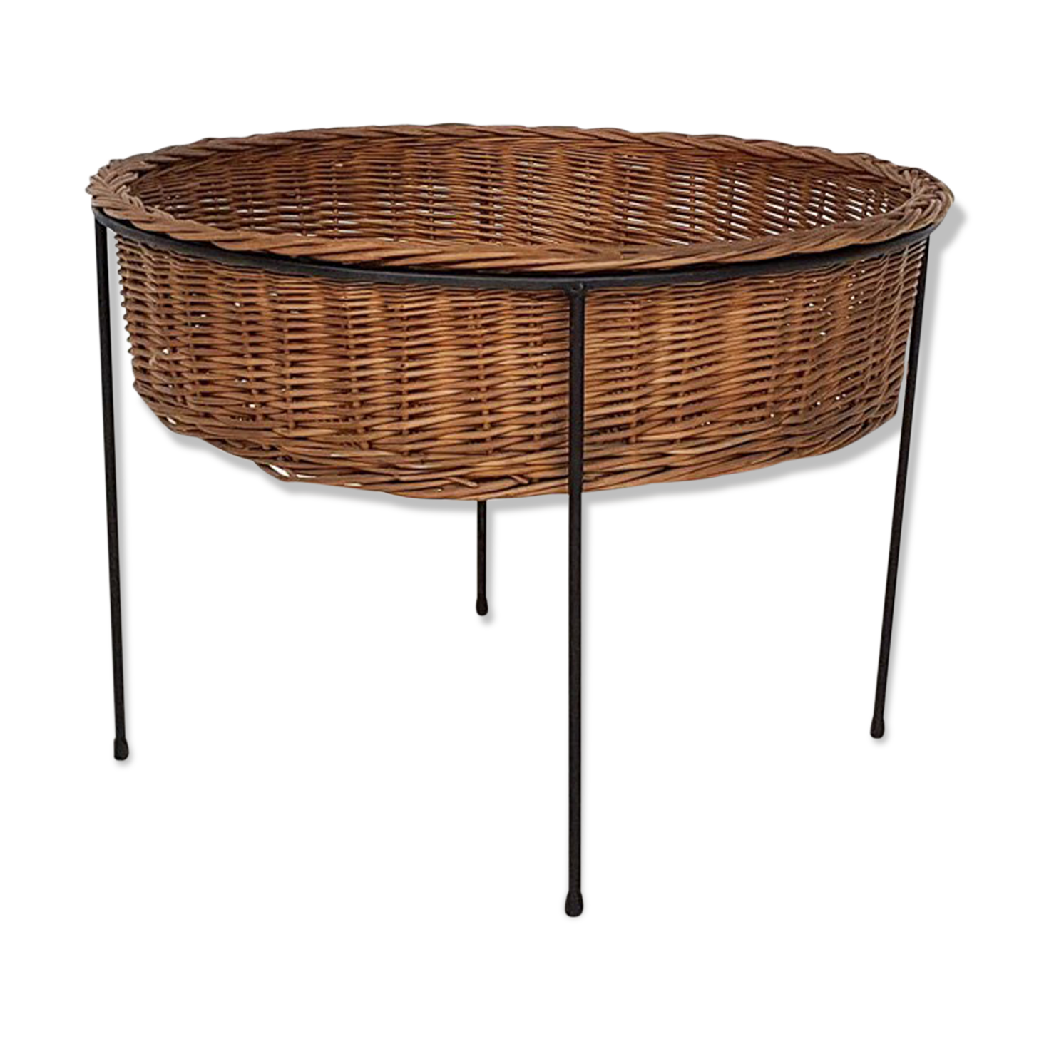 Rattan plant stand, The Netherlands 1950