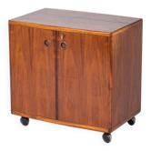 CFC Silkeborg Rolling Bar Cabinet in Rosewood