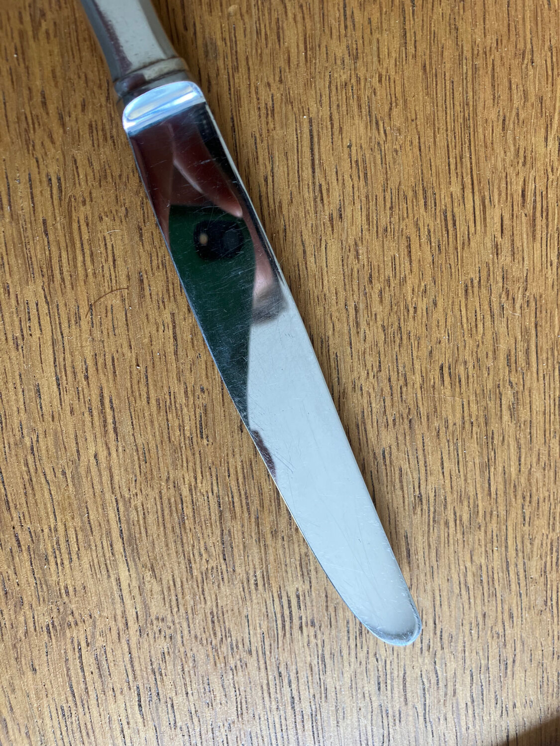 6 silver metal knives