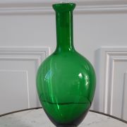 Italian carafe flash-green polished decanter 60s