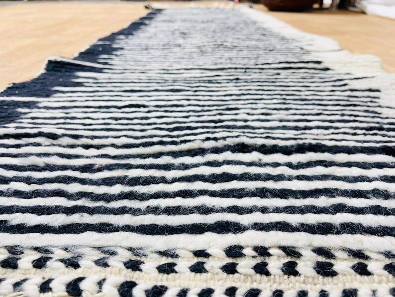 Handmade Moroccan hallway rug 350cm x 70cm