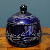A great, Cobalt, English Bombonier