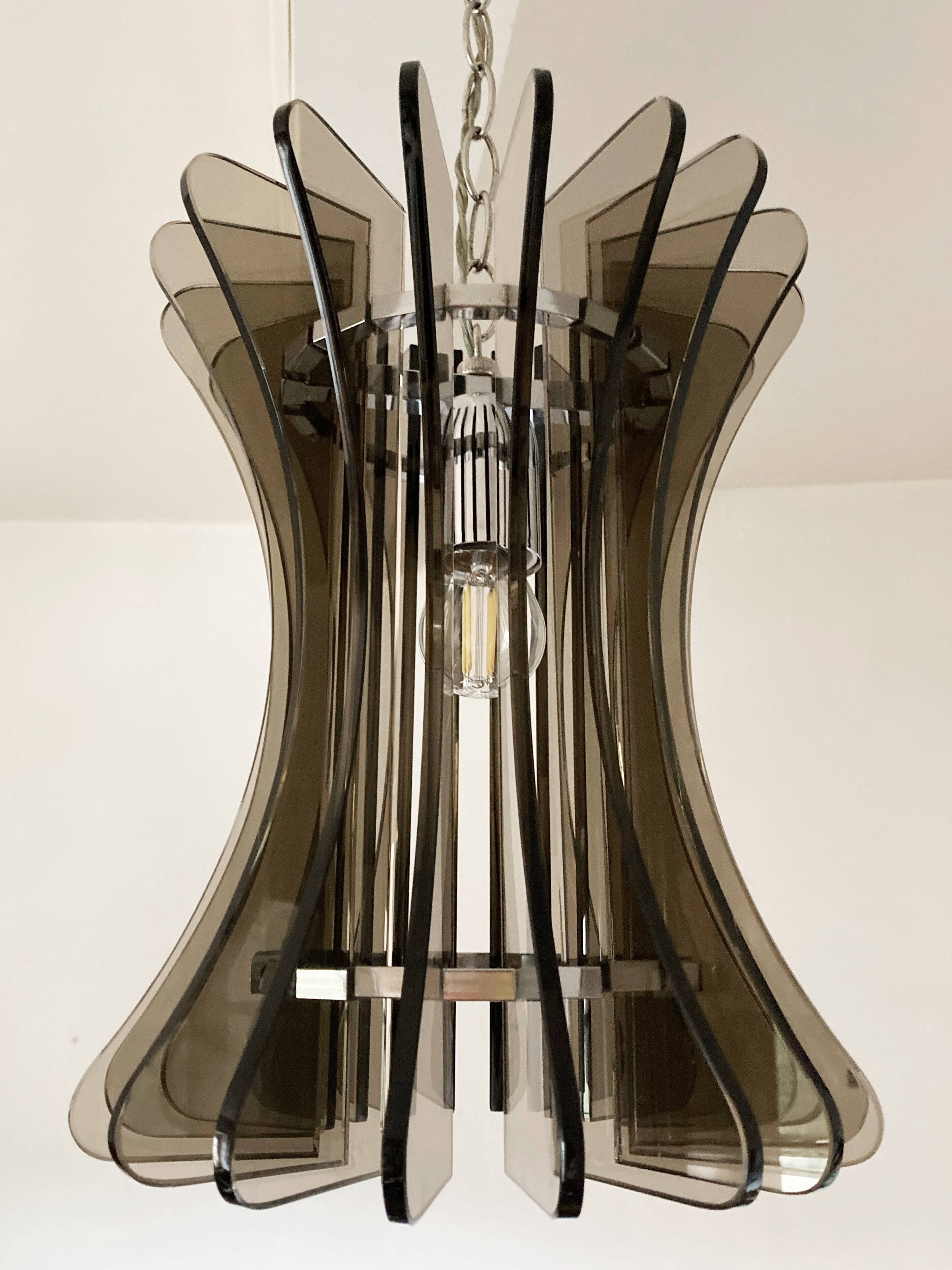 Italian Veca pendant light, 1970s