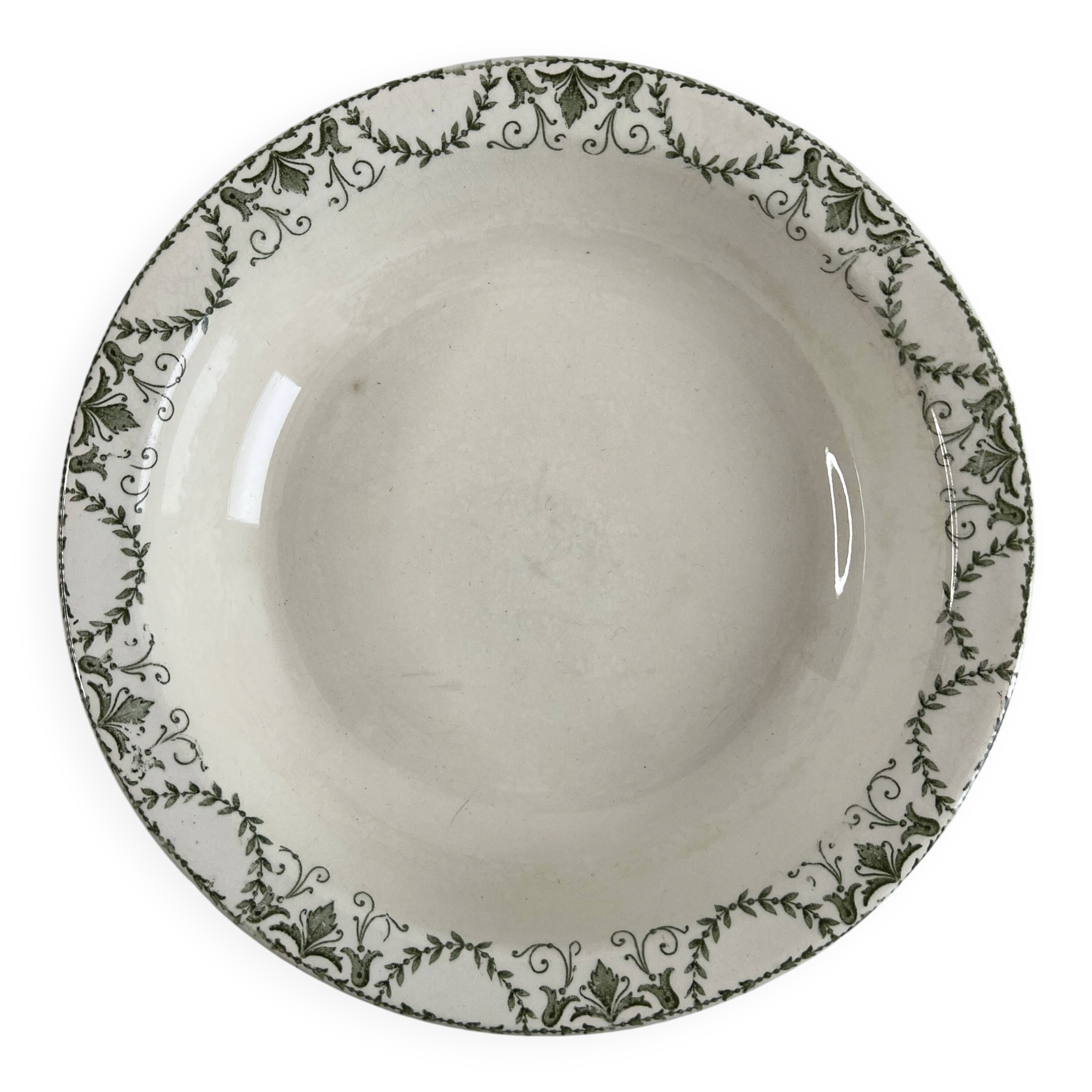 Iron earth large dish Sarreguemines Thérèse
