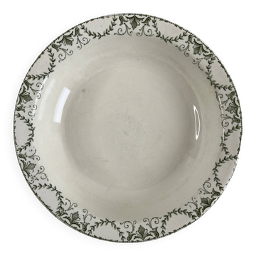 Iron earth large dish Sarreguemines Thérèse