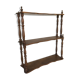 Wooden shelf turned at the end of the 19th century