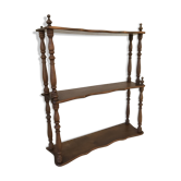 Wooden shelf turned at the end of the 19th century