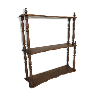Wooden shelf turned at the end of the 19th century