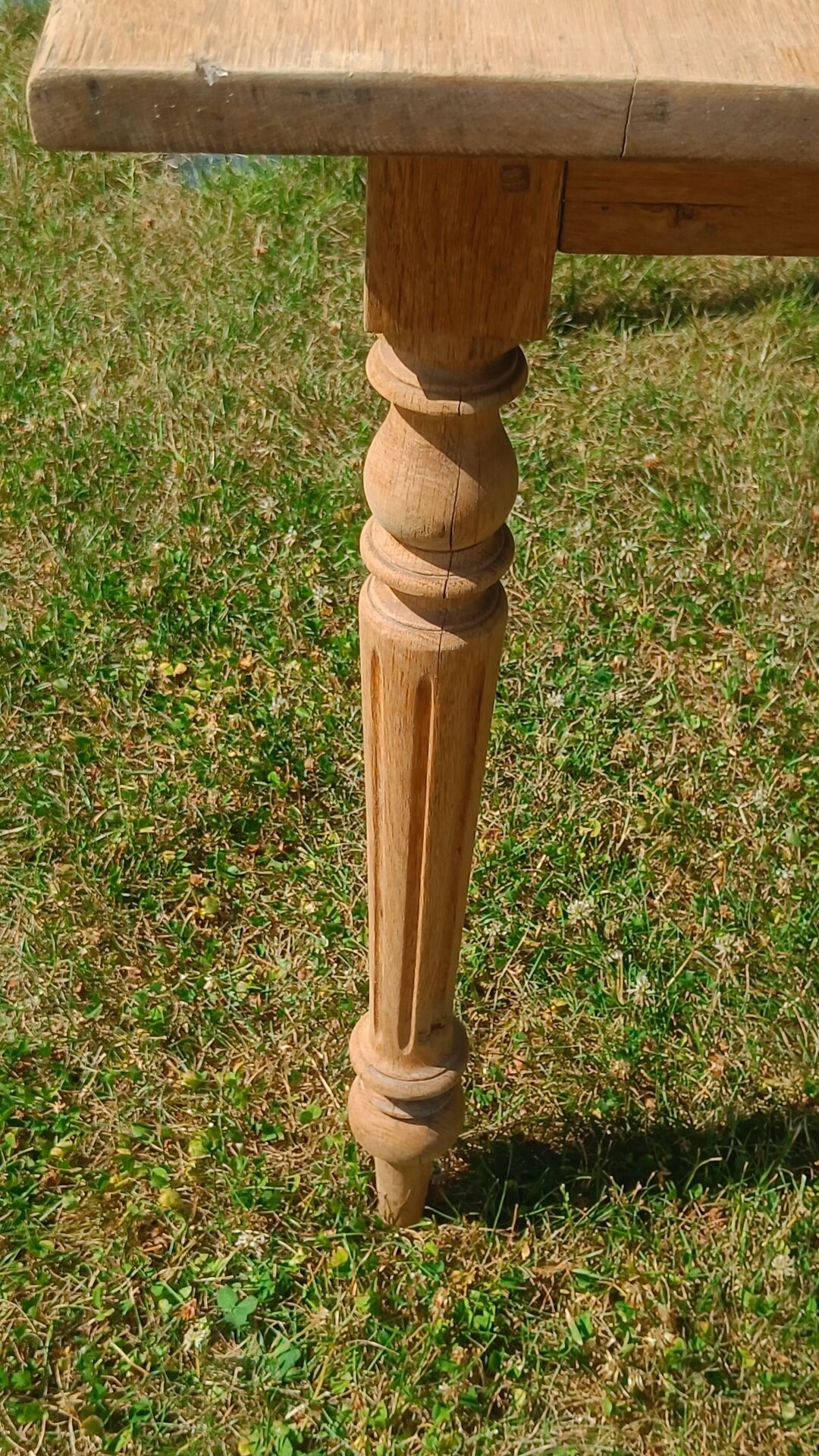 Oak farmhouse table