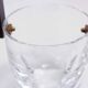 Crystal and wood ice bucket 1970