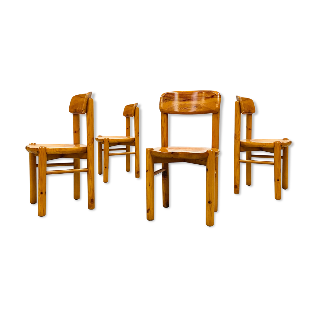 Lot De 4 Chaises Daumiller Pour Hirtshals Sawmill – Design Années 70, Pin