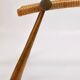 Mid-century side table by Max Kment, maple, cord, Austria, 1950s