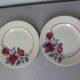 2 vintage Sarreguemines dinner plates, Eliane model