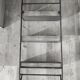 Large vintage metal 3 tier shelf