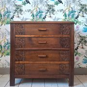 Art Deco chest of drawers, vintage antique furniture