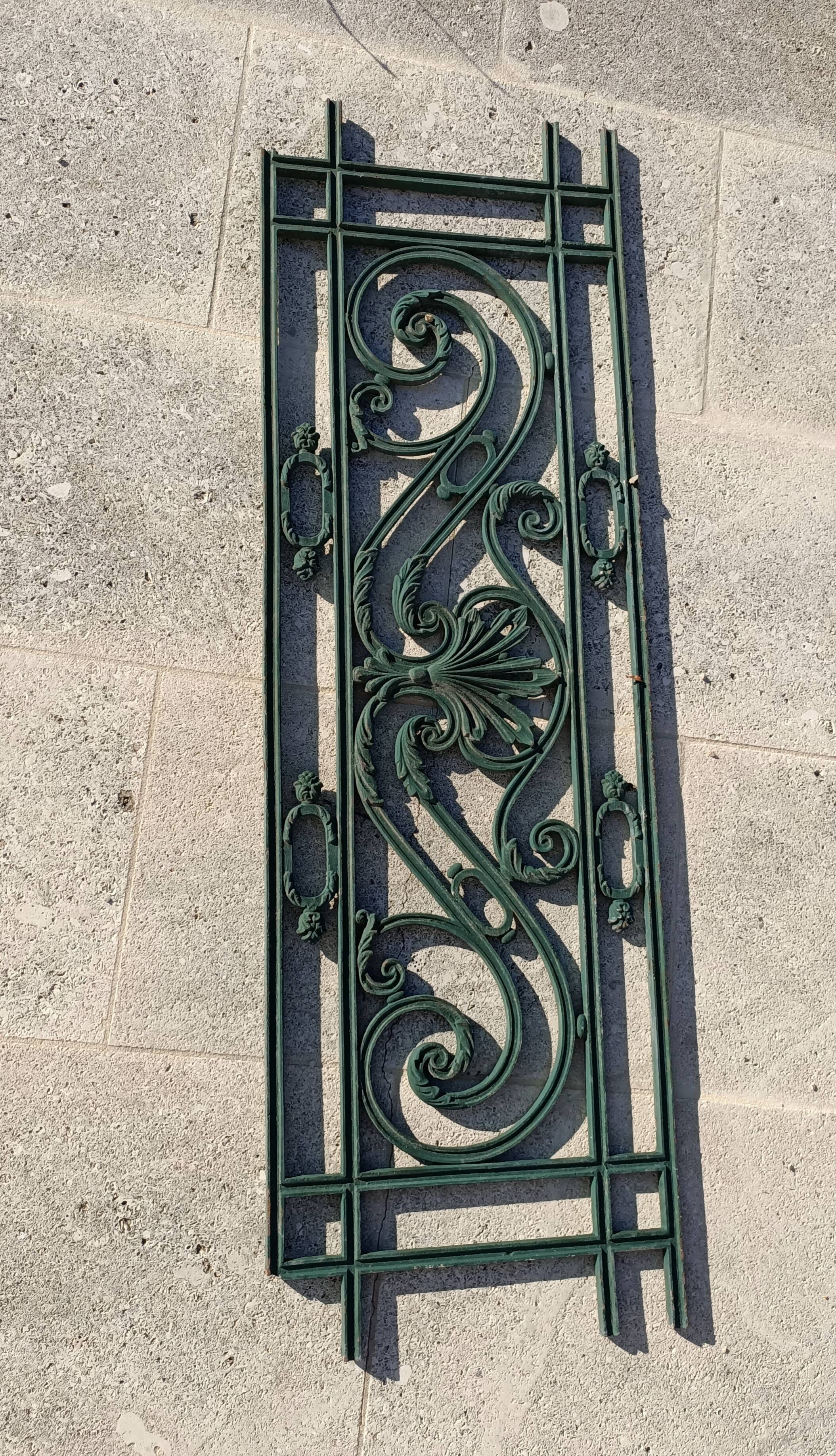 Double-sided cast iron railing 45x141