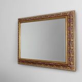 Baroque Revival Firenze Mirror in Carved Wood, Italy ca. 1960