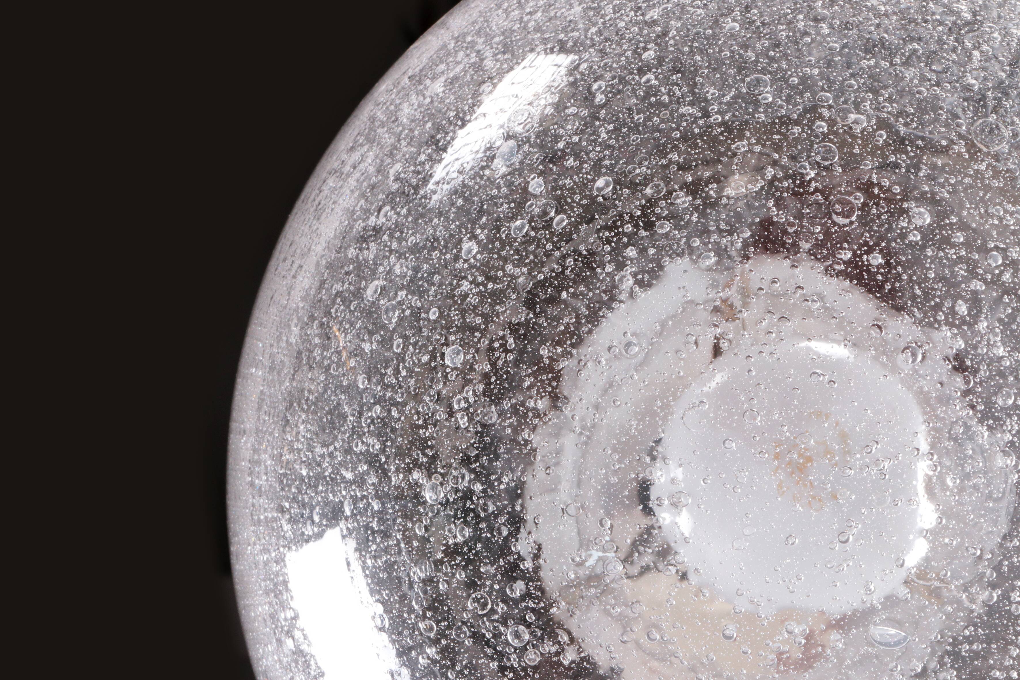 Set Hanging lamps by Glashutte Limburg Model Drop, 1970 Germany.