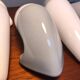 Vintage Ifö of Sweden ceramic bathroom lamps with opaline shades from the 1960s
