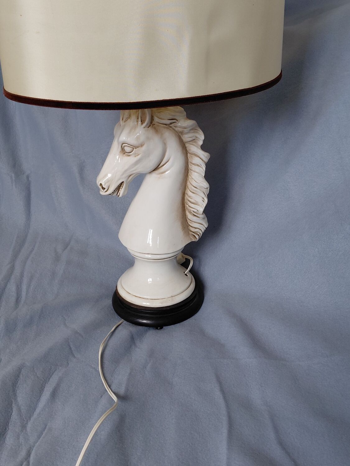 1970 ceramic horse lamp