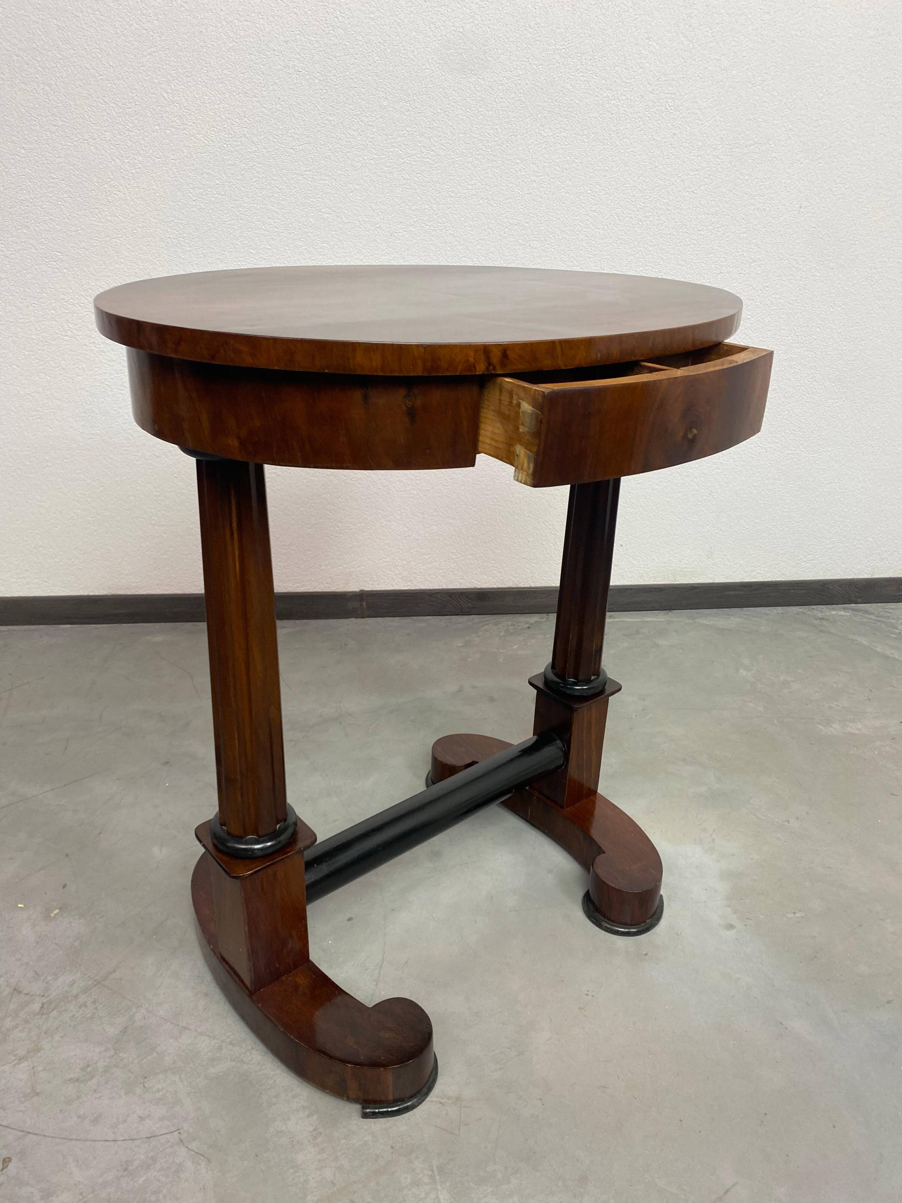 Biedermeier side table from the 19th century