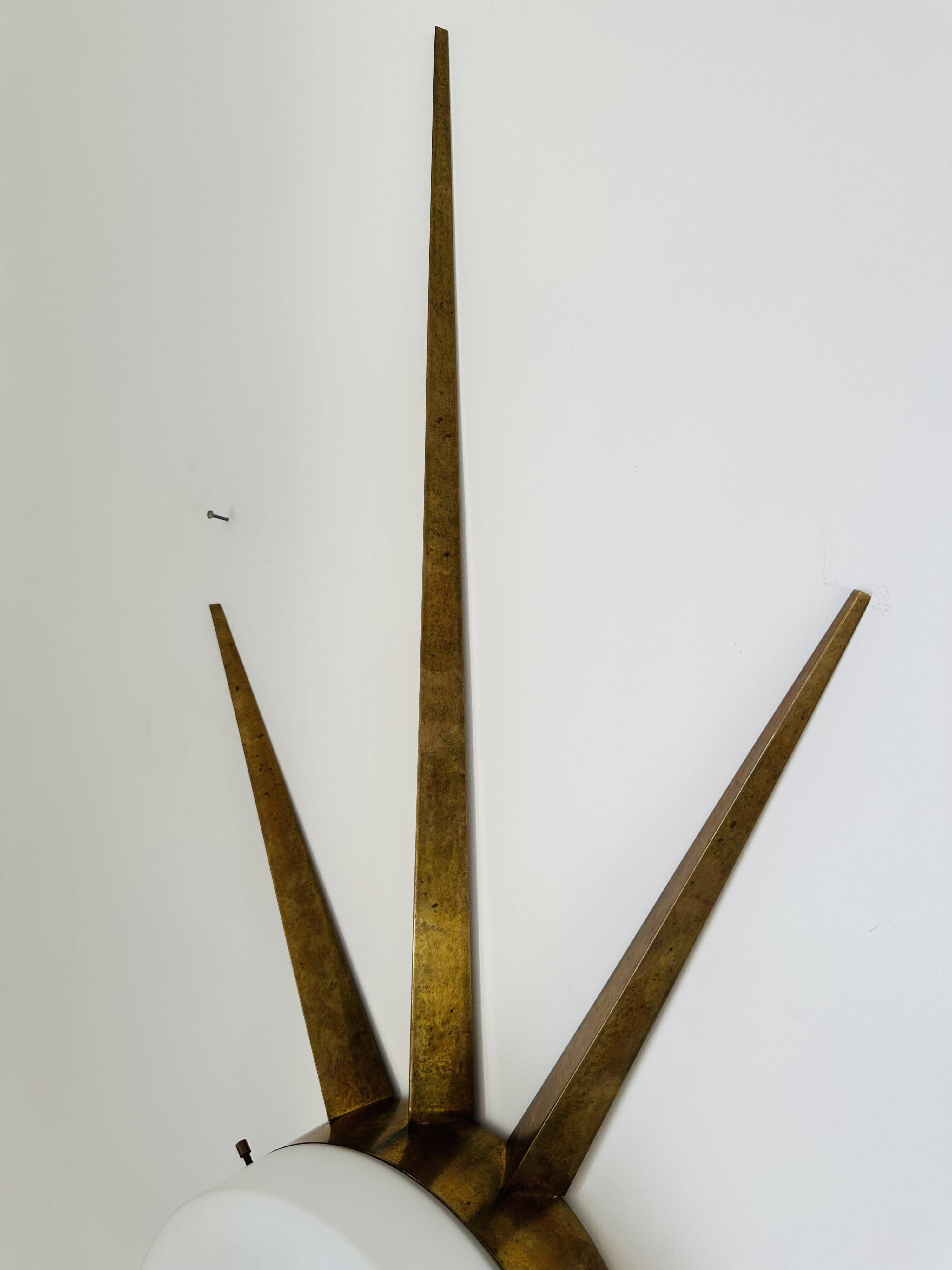 Gio Ponti Sun ceiling light produced by Arredoluce