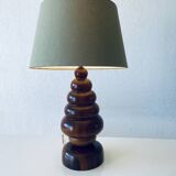 Lampe organique en palissandre