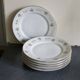 6 Bavaria porcelain plates with flowers and gilding