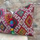 Vintage Berber kilim cushion cover: Moroccan wool cushion