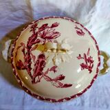 Earthenware tureen of Gien decoration Cactus