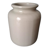 Glazed stoneware mustard pot