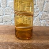 Caramel blown glass vase