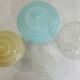 Set of 4 tulip globes vintage glass lampshades from the 70s-80s – Opaline b