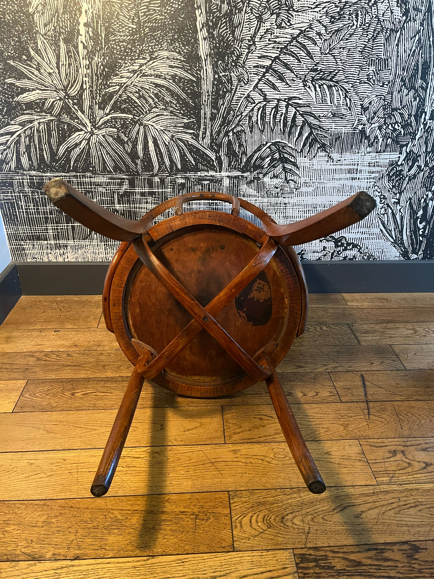 Fauteuil de bistrot Cambier en bois courbé