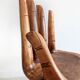 Chaise en bois de suar sculpté à la main, années 1970