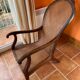 Fauteuil colonial acajou