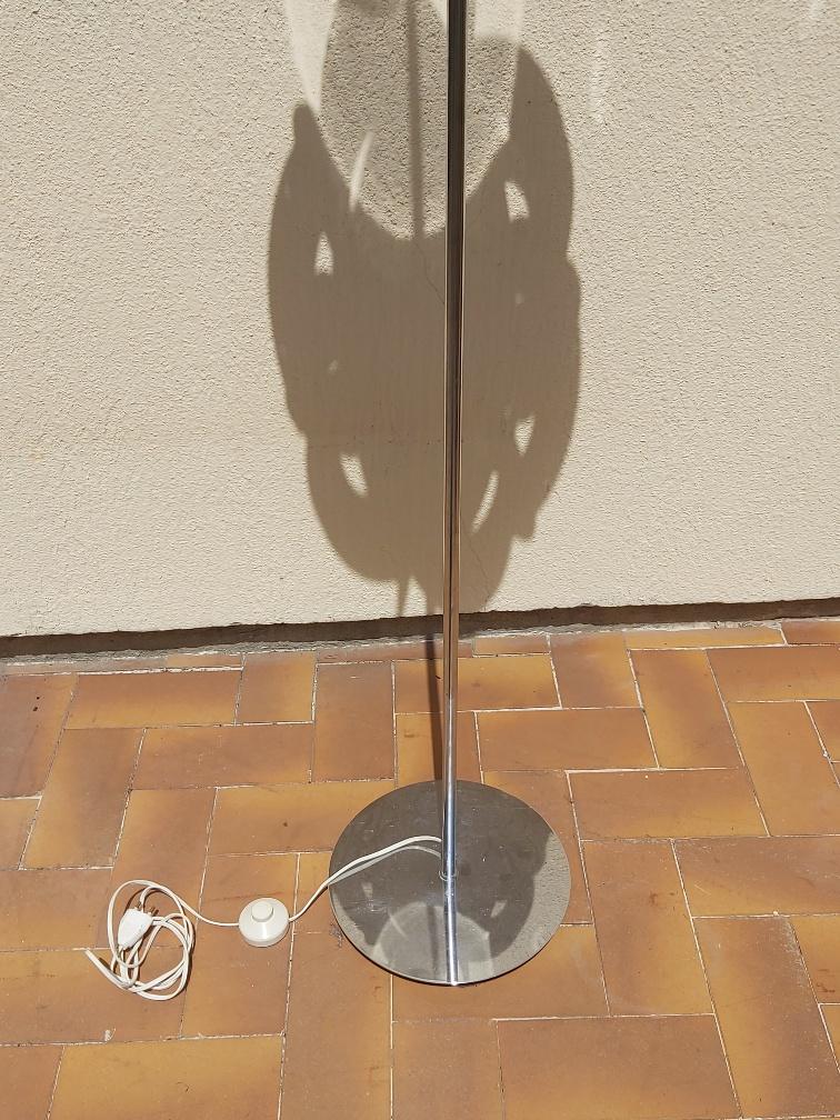 Vintage Sputnik chrome metal lamp 70s