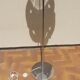 Vintage Sputnik chrome metal lamp 70s