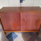 Bahut low teak vintage 80s