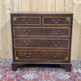 English chest of drawers from the 1950s in mahogany