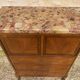 Chest of drawers with 3 drawers and 2 doors, marble top.