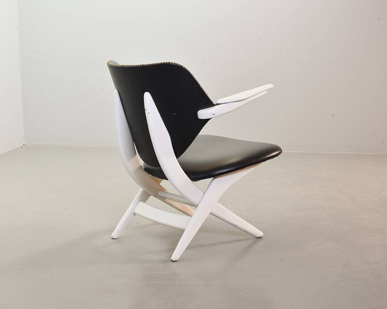 Louis van Teeffelen Dutch Design 'Pelican' Teak Lounge Chair for Webe 1960s