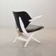 Louis van Teeffelen Dutch Design 'Pelican' Teak Lounge Chair for Webe 1960s