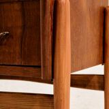 Restored commode in teak and oak