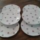 6 half porcelain plates K&G Luneville, circa 50