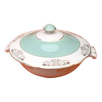 1950s Earthenware tureen with gilding