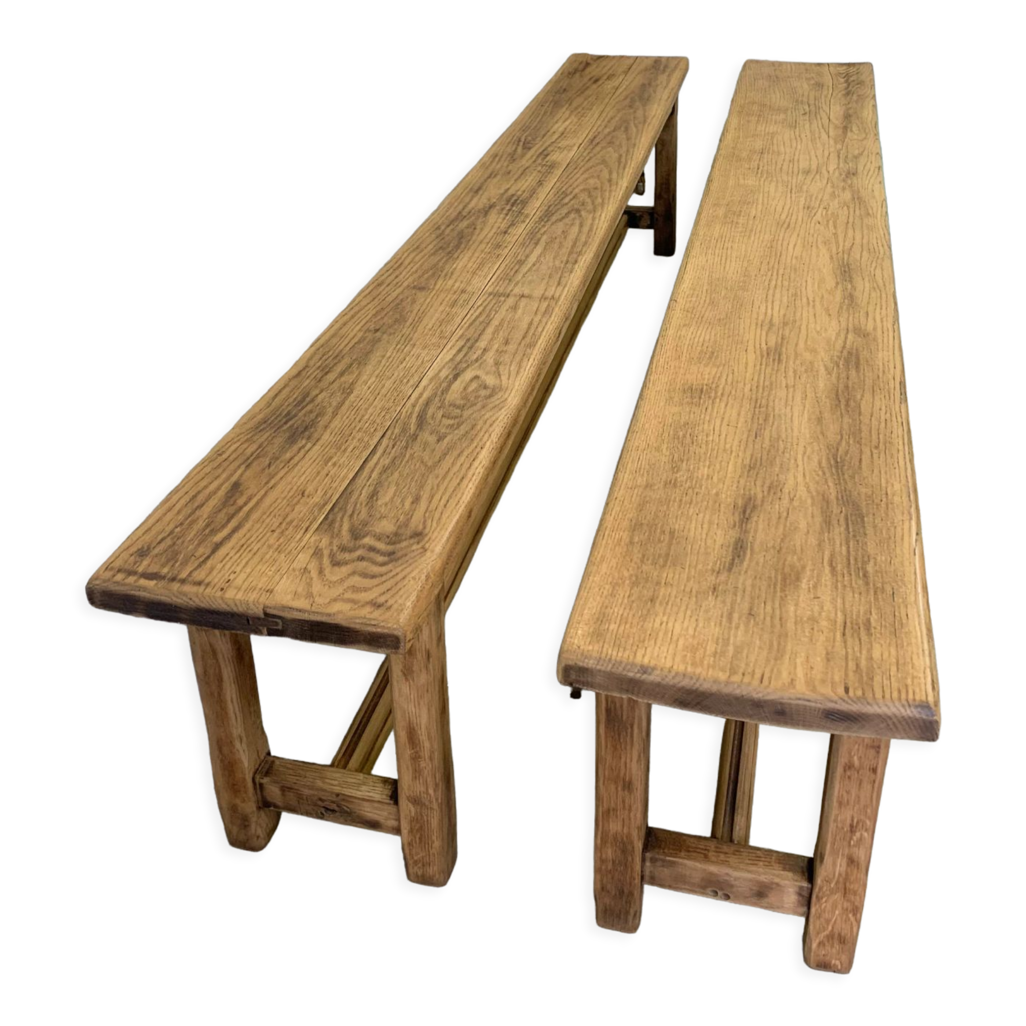 Pair of farm benches