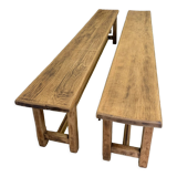 Pair of farm benches