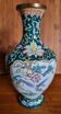 Baluster-shaped Canton enamel vase