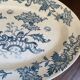 Oval serving dish, ironstone, Longwy, 19th century